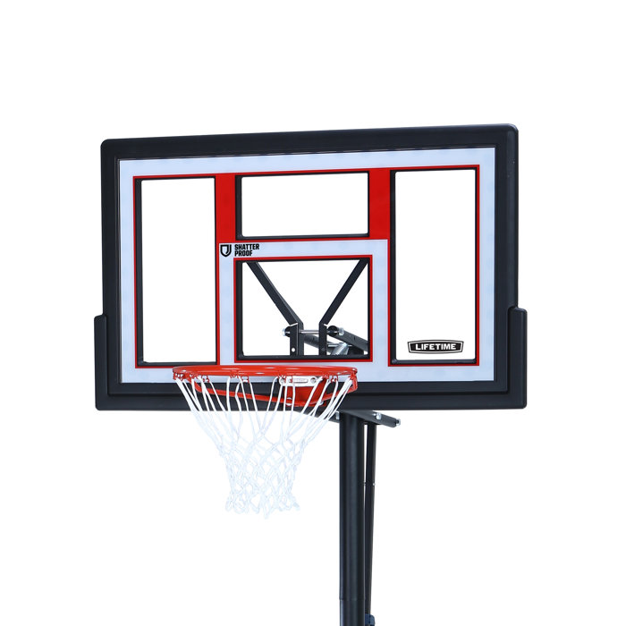 Lifetime Height Adjustable Portable Basketball Hoop (50" Polycarbonate